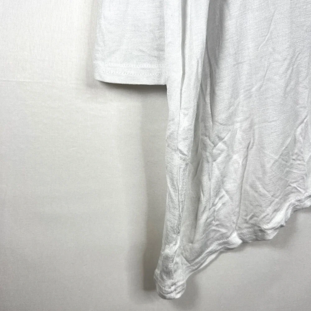 Cotton On White Long Sleeve Top‎ Mens Size S Essi 2 L/S Viscose Blend Casual - Picture 5 of 12